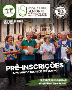 Pré-Inscrições Universidade Sénior 2026/2027