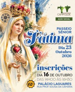 Inscrições Passeio Sénior a Fátima 2026